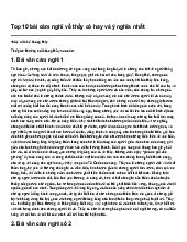 Top 10 bài cảm nghĩ về thầy cô hay và ý nghĩa nhất | Ngữ văn 7