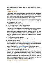 Hàng hóa là gì? Hàng hóa có mấy thuộc tính cơ bản?