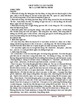 Bài 8: Đất nước và cong người | Giáo án Tiếng Việt 1 | Kết nối tri thức với cuộc sống (Cả năm)