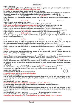 TOP 210 câu hỏi trắc nghiệm Vật lý 11 ôn thi học kỳ 2 (có đáp án)