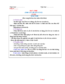 Giáo án môn Văn 6 Bài 7: Thơ (có yếu tố tự sự) sách Cánh diều