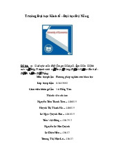 Báo cáo : Nghiên cứu khả năng áp dụng mã QR vào việc điểm danh sinh viên trường Đại học Kinh tế - Đại học Đà Nẵng