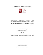 Đồ Án Chiến Lược Kinh Doanh - Công Ty TNHH Khang Việt môn Quản trị chiến lược | Trường Đại Học Nha Trang