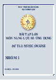 Bài tập lớn về Music online môn Năng lực số ứng dụng | Học viện Ngân hàng