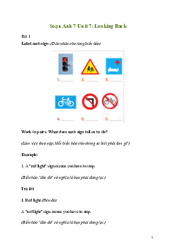Giải Tiếng Anh 7 Unit 7: Looking Back | Global Success