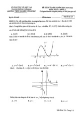 Đề cuối HK1 Toán 12 năm 2024 – 2025 trường THPT Nguyễn Công Trứ – TP HCM