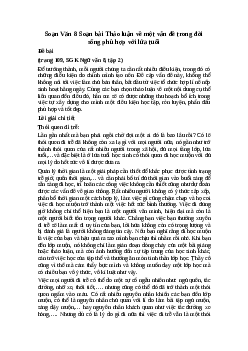 Soạn bài Thảo luận về một vấn đề trong đời sống | Ngữ văn 8 sách Kết nối tri thức
