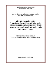Ô nhiễm môi trường từ sản xuất công nghiệp và giải pháp khắc phục | Tiểu luận Môn Môi trường và con người - Trường Đại học Ngoại ngữ, Đại học Huế