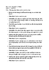 Nghiên cứu Khoa Học - Nguyễn Trí Thiện 22664431: Tình Trạng và Giải Pháp Môn Triết học Mác - Lênin | Trường Đại học Công nghiệp Thành phố Hồ Chí Minh