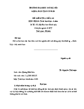 Bài kiểm tra giữa kì Triết học│Đại học Sư phạm Hà Nội