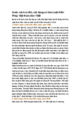 Hoàn cảnh ra đời, nội dung cơ bản Luật Hiến Pháp Việt Nam năm 1980