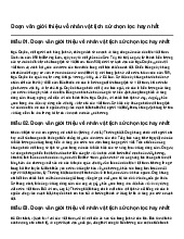 Đoạn văn giới thiệu về nhân vật lịch sử chọn lọc hay nhất | Ngữ văn 7