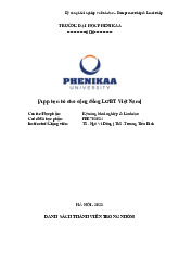 App hẹn hò cho cộng đồng LGBT Việt Nam | Bài tiểu luận học phần Kỹ năng Khởi nghiệp và lãnh đạo | Trường Đại học Phenikaa