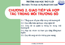 Bài giảng Chương 2. Giao tiếp và hợp tác trong môi trường số môn Tin học và kỹ thuật tính toán | Trường Đại học Thủy Lợi