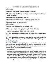 Đề cương ôn tập Môn Văn học dân gian | Đại học Sư phạm Hà Nội 2