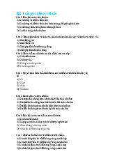 Tài liệu Lý thuyết vi sinh - Vi sinh y học: Cấu trúc tế bào vi khuẩn môn Vi sinh | Trường Đại Học Tây Nguyên