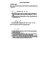 Bài tập Toán Kinh Tế - TOÁN KINH TẾ: Cân Đối Liên Ngành và Giải Bài Tập