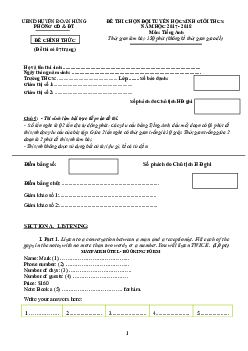 Đề Thi Chọn Đội Tuyển Học Sinh Giỏi Thcs Năm Học 2017 - 2018 Phòng Gd & Đthuyện Đoan Hùng