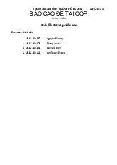 Đề cương môn Lập trình hướng đối tượng - Trường Đại học lao động -  xã hội.