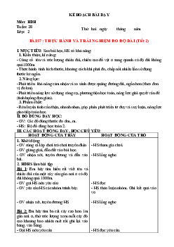 Giáo án buổi chiều môn Toán 2 sách Kết nối tri thức với (Cả năm) | Tuần 28