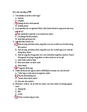 Câu hỏi Ôn tập An toàn thực phẩm - Đề cương trắc nghiệm | Môn An toàn thực phẩm -  Trường Đại học Bách Khoa Hà Nội