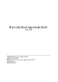 Báo cáo thực tập nhận thức - Tài liệu tham khảo | Đại học Hoa Sen