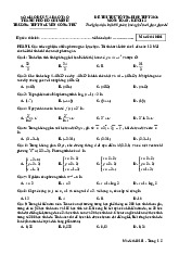 Đề thi thử tốt nghiệp THPT 2025 môn Toán trường THPT Nguyễn Công Trứ – TP HCM