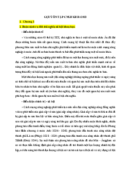 Gợi ý ôn tập Chủ nghĩa xã hội khoa học | Đại học Sư phạm Hà Nội