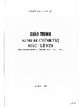 [TailieuVNUcom] Giáo trình Kinh tế chính trị Mác - Lê Nin