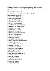 Bài tập về To V và V-ing trong tiếng Anh có đáp án