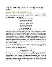 Phân tích bài thơ Độc Tiểu Thanh kí của Nguyễn Du (hay nhất) - Ngữ văn 11