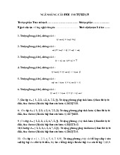 Đề cương môn Toán rời rạc - Trường Đại học lao động -  xã hội.