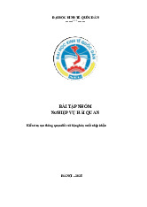 Kiểm Tra Sau Thông Quan Hàng Hóa Xuất Nhập Khẩu Tại Cục Hải Quan Lạng Sơn | Môn Nghiệp vụ hải quan - Đại học Kinh Tế Quốc Dân