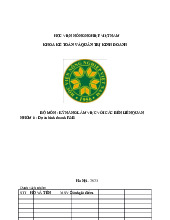 Dự án kinh doanh F&B môn Kỹ năng giao tiếp  | Học viện Nông nghiệp Việt Nam