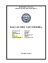 Tiêu thụ sản phẩm Môn Thực tập cuối khóa | Đại học Công Nghệ Đông Á