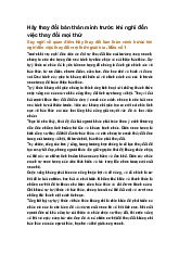 Hãy thay đổi bản thân mình trước khi nghĩ đến việc thay đổi mọi thứ