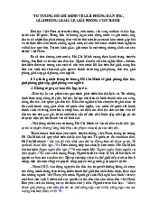 Tài liệu tư tưởng Hồ Chí Minh về giải phóng dân tộc, giải phóng giai cấp, giải phóng con người