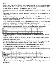 Đề thi Môn Lý thuyết xác xuất và thống kê ứng dụng | Trường Đại học Tài chính - Marketing