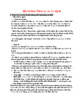 Đề cương môn Tổng quan du lịch - Trường Đại học lao động -  xã hội