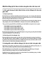 Mẫu Bản đăng ký thi đua cá nhân của giáo viên năm học mới