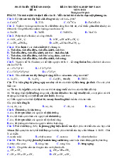 Đề thi thử tốt nghiệp THPT 2025 môn Hóa bám sát đề minh họa - Đề 18