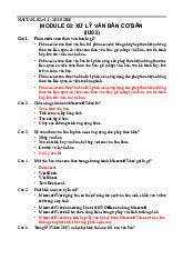 Xử lý văn bản cơ bản Môn Ứng dụng công nghệ thông tin | Đại Học Sư phạm Kỹ thuật Hưng Yên