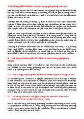 Tài liệu về tư tưởng Hồ Chí Minh và cách mạng giải phóng dân tộc | Môn Tư tưởng Hồ Chí Minh - Đại học Sư phạm Thành phố Hồ Chí Minh