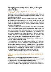 Mẫu nghị quyết đại hội chi bộ thôn, tổ dân phố mới nhất 2024