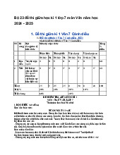 Bộ 23 đề thi giữa học kì 1 lớp 7 môn Văn năm học 2024 - 2025