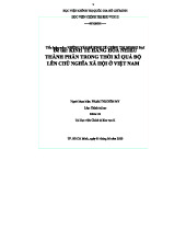Tiểu luận môn: Kinh tế hàng hóa nhiều thành phần trong thời kỳ quá độ (Chính trị học)