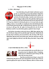 Bài tập lớn Coca-Cola: Lịch sử, phát triển và mô hình kinh doanh môn Hệ thống thông tin quản lý | Học viện Ngân hàng