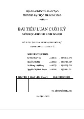 Kế Hoạch Khởi Sự Kinh Doanh Cafe Vẽ | Bài Tiểu Luận Cuối Kỳ khởi sự kinh doanh