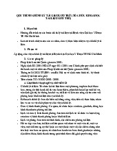 Quy trình chỉnh lý tài liệu lưu trữ (tổ chức khoa học tài liệu lưu trữ) | Học viện Hành chính Quốc gia