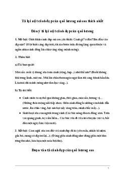 Tả lại một cảnh đẹp của quê hương mà em thích nhất (Sơ đồ tư duy) | Tập làm văn lớp 5